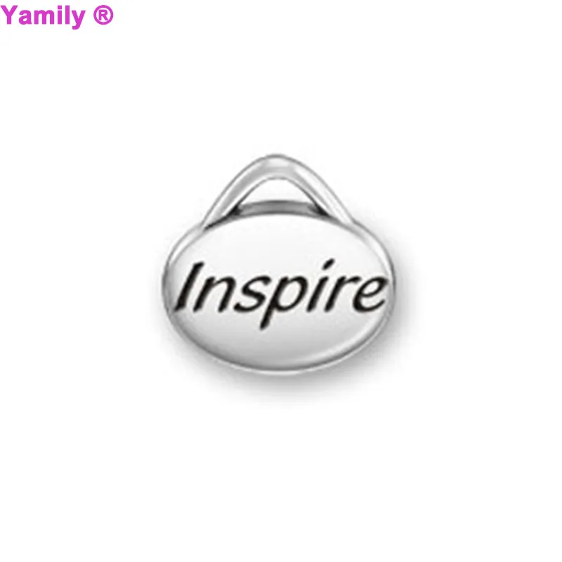 

12pcs-- 11x11mm Antique silver tone Inspire charm for Necklace Bracelet Jewelry Making
