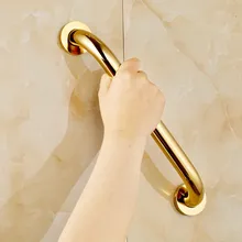 Wall-Mount Bathroom Handrail Grab Bar-Golden-Brass Safety 11-233 14inch High-Grade