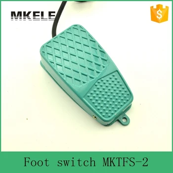 

MKTFS-2 CE standard Top Quality metal treadle switch,easy control Wired Momentary Contact Foot Pedal Switch Footswitch