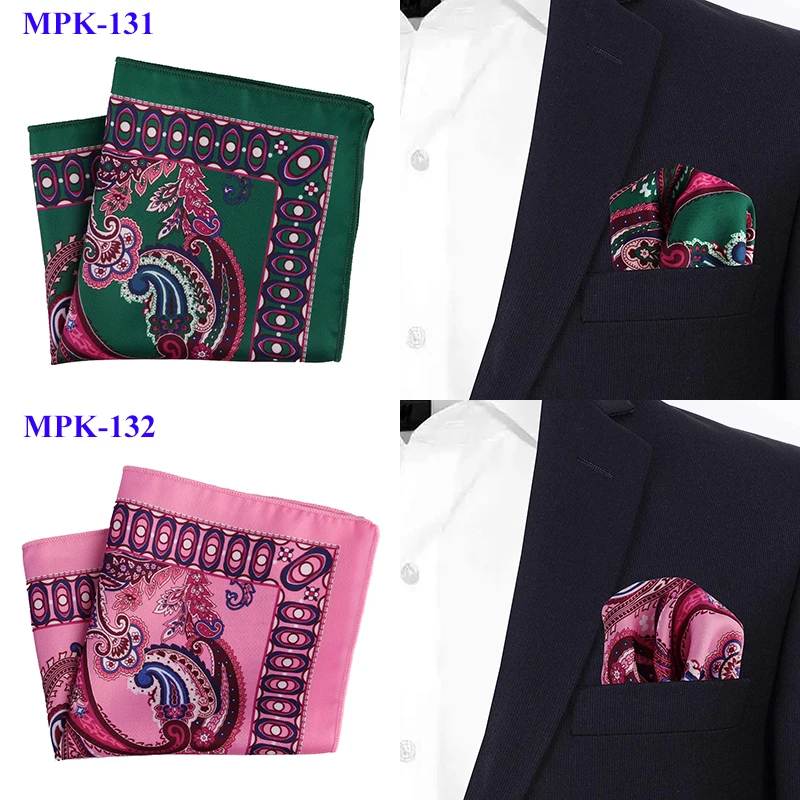 Портной Смит стиль Hankies Яркие Красочные Пейсли карманные квадратные винтажные Платки Шарфы мужские карманные модные аксессуары