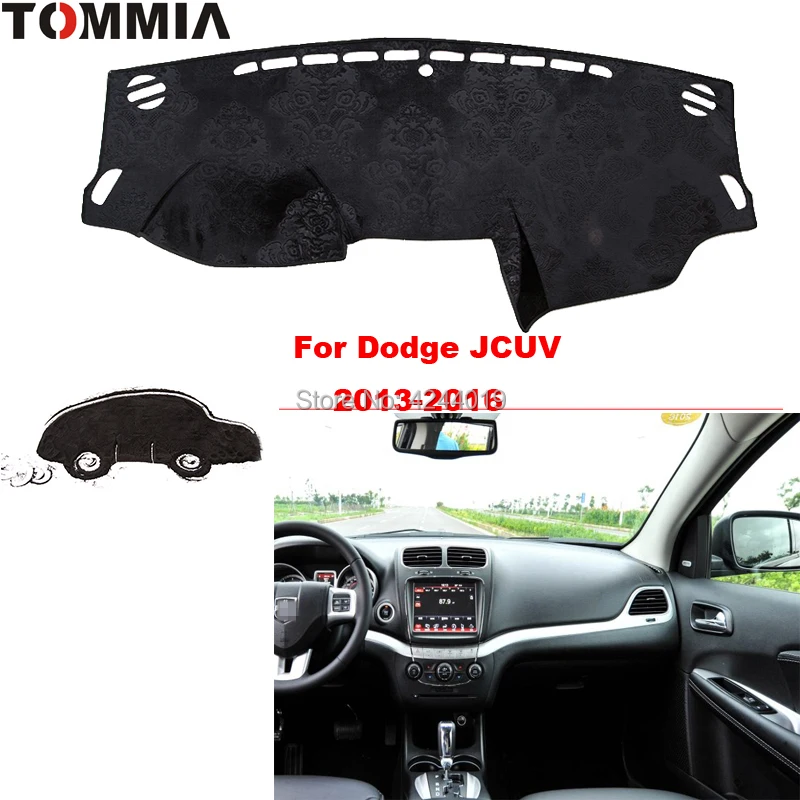

TOMMIA Dashboard Cover Dash Mat for Car Sun Shade ANTI-UV Dash Pad Car Dashboard Mat For Dodge JCUV JOURNEY 2013-2016