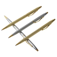 Baikingift шариковая ручка из металлического материала, шариковые ручки для школы, офиса, цвета: серебро, золото, пишущий пункт, 0,7 мм, заправка чернил, черный, синий