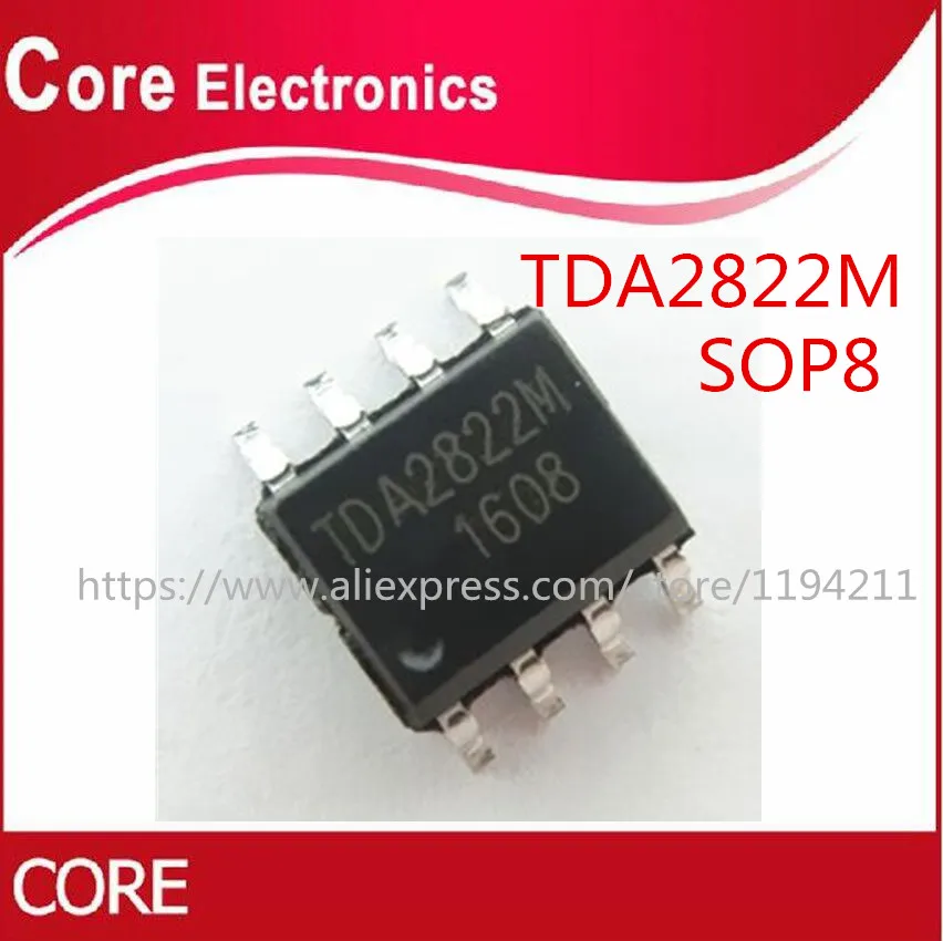 100 шт. TDA2822M SOP8 TDA2822 SOP SMD 2282M оригинальная ИС|10 pcs| |