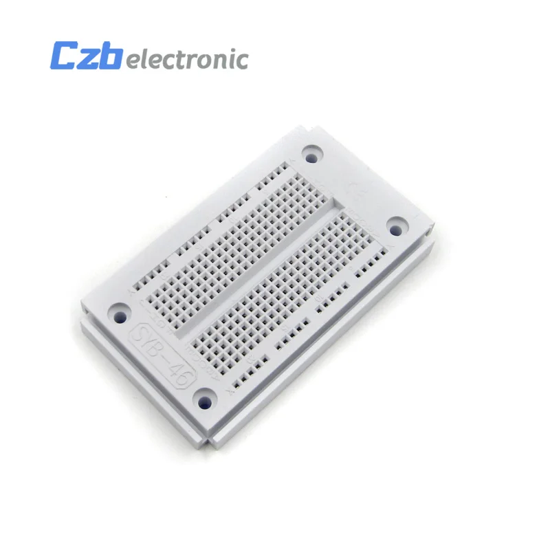 HX28A023 Mini Solderless Prototype Experiment Test Breadboard 170 SYB-170 Tie-points SYB-46 270 Point Transparent 35478.5mm 23x12 DIY(5)