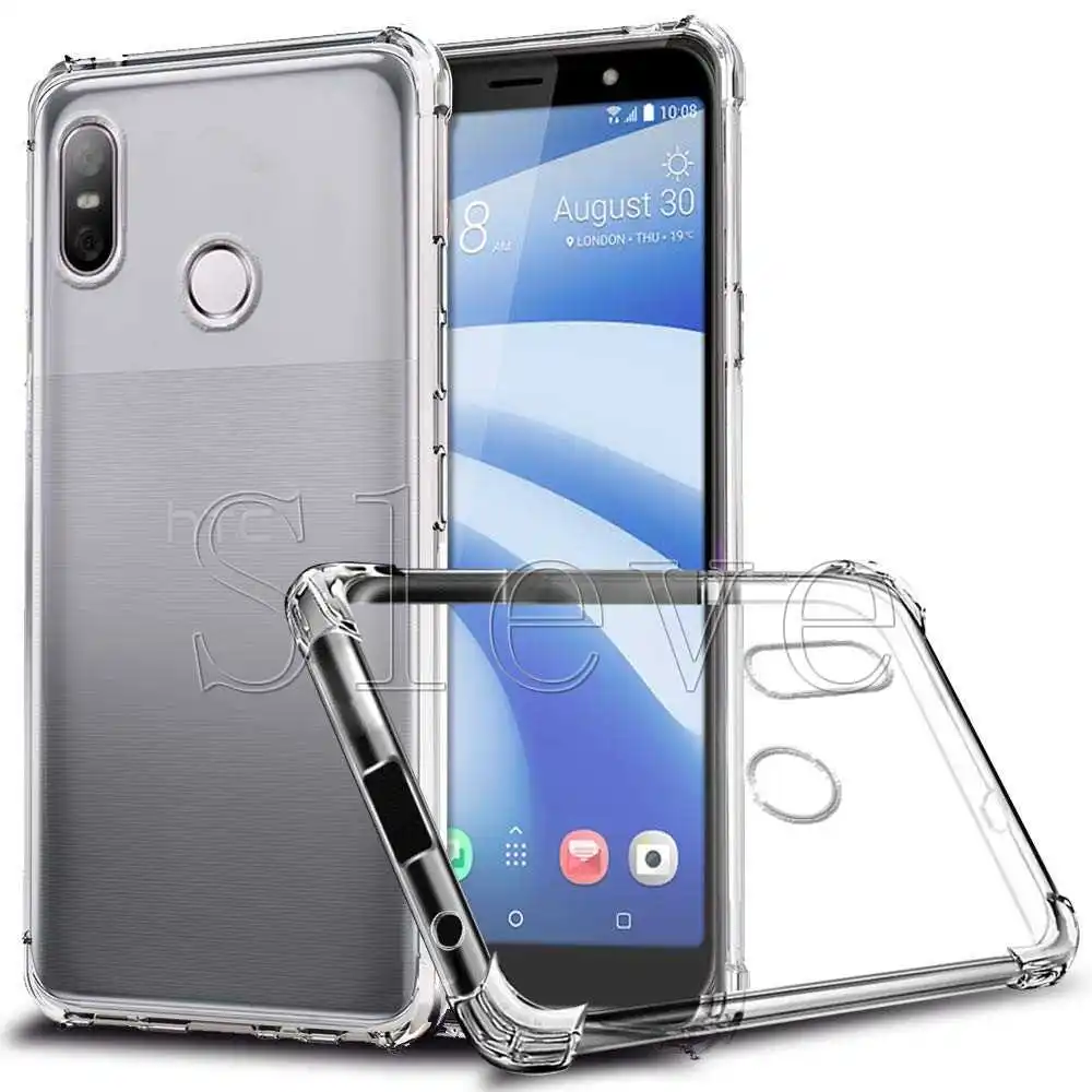 

Cover For HTC U12 Life High Quality Drop-proof Airbag Clear Silicone Soft TPU Cover For HTC U12 Life Phone Cases Back Cover