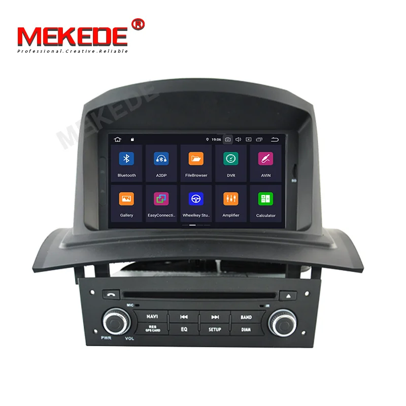Top MEKEDE Android 9.0 Car Multimedia Player For RENAULT Megane Fluence 2002-2008 WIFI GPS Navigation 1 Din Car Radio Stereo DVD SD 2