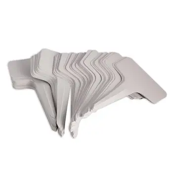 

50Pcs/set Plant Markers T-type Tags Markers Nursery Gray Garden Labels Outdoor Garden Decoration Seedling Tray Mark Tools