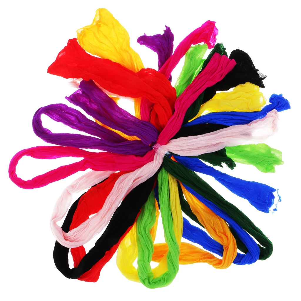 10Pcs Colorful Nylon Stocking Flower Fabric For Flowers Making