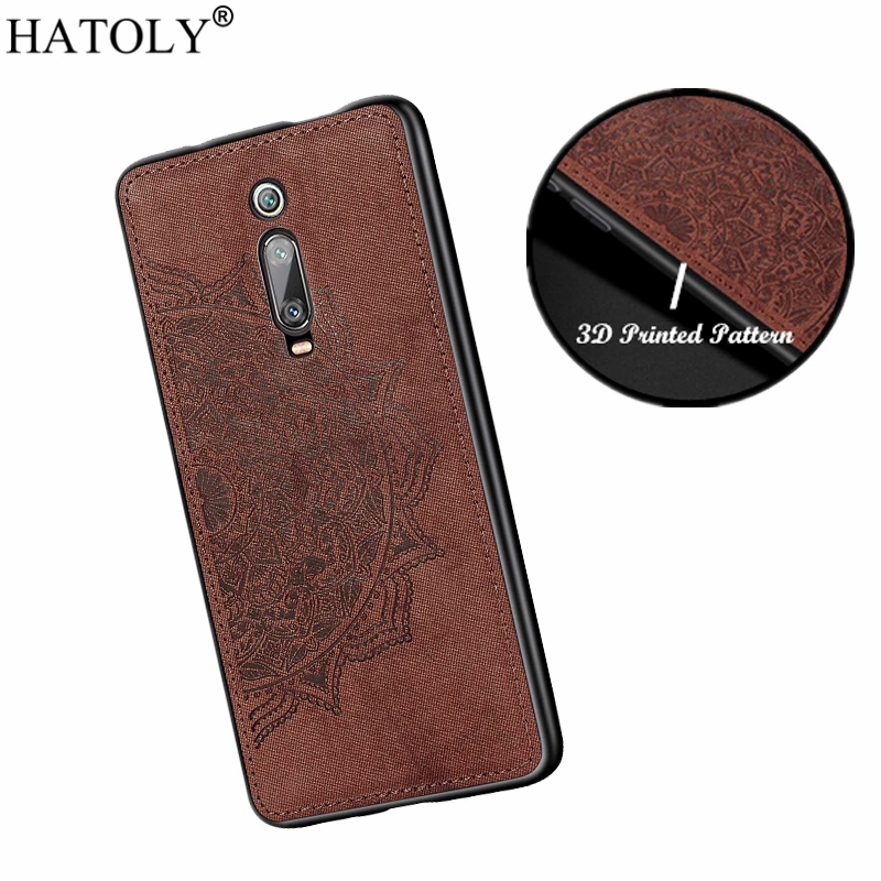 

HATOLY 3D Flower Case for Xiaomi Mi 9T Case Xiaomi Mi 9T Pro Soft Silicone Edge Fabric Hard PC Back Cover for Xiaomi Mi 9T 6.39"