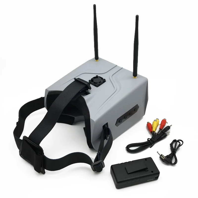 

Hiee 40CH 5.8G 7 inch HD FPV diversity monitor goggles 1024 x600HD Build in Battery For FPV Multicopter or QAV250 Racing Drone