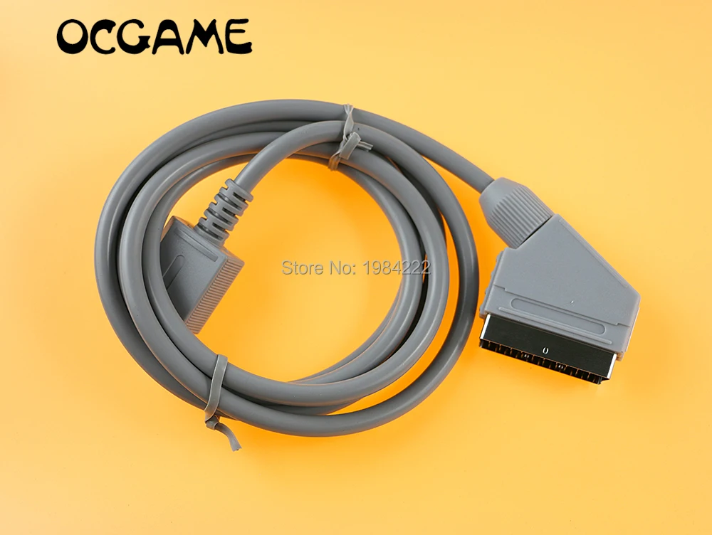 OCGAME 1.8m RGB Scart Cable HD HDTV AV Cord Cable For Wii WII U NTSC consolein Replacement