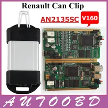 Renault Can Clip V160 Профессиональный Диагностический Инструмент Поддержка Нескольких Языков С CYPRESS AN2135SC/2136SC Чип NEC Реле авто Инструмент
