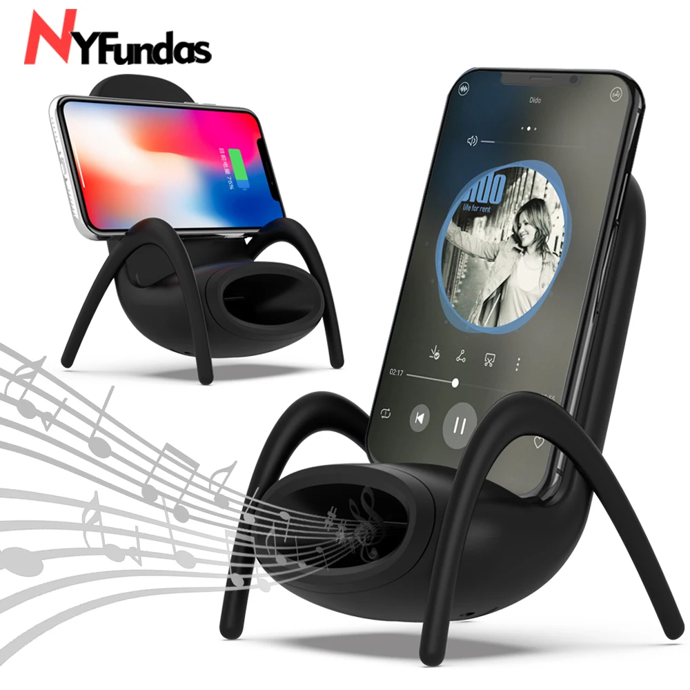 

NYFundas chair Wireless Charger stand holder for Samsung s9 s8 plus note 9 8 fast charging pad for iphone XS MAX XR X induction