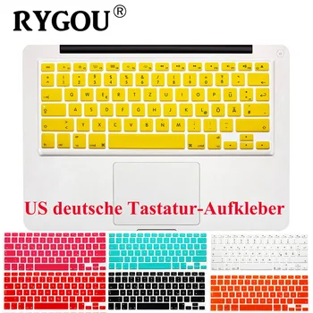 

US Layout German Letters Deutsche Alphabet Keyboard Stickers for Macbook Pro 13" 15" 17"/ Macbook Air 13 Silicone keyboard Cover