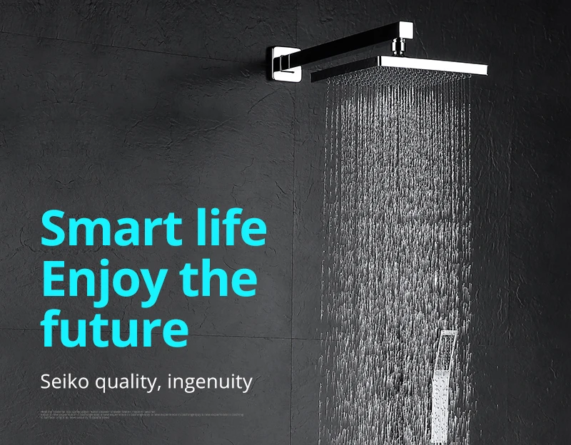  8 Inch Shower System Rain Shower Head&Handheld Set Wall Mounted Bathroom Shower Faucet Set Rough-in Mixer Valve Rainfall (3)