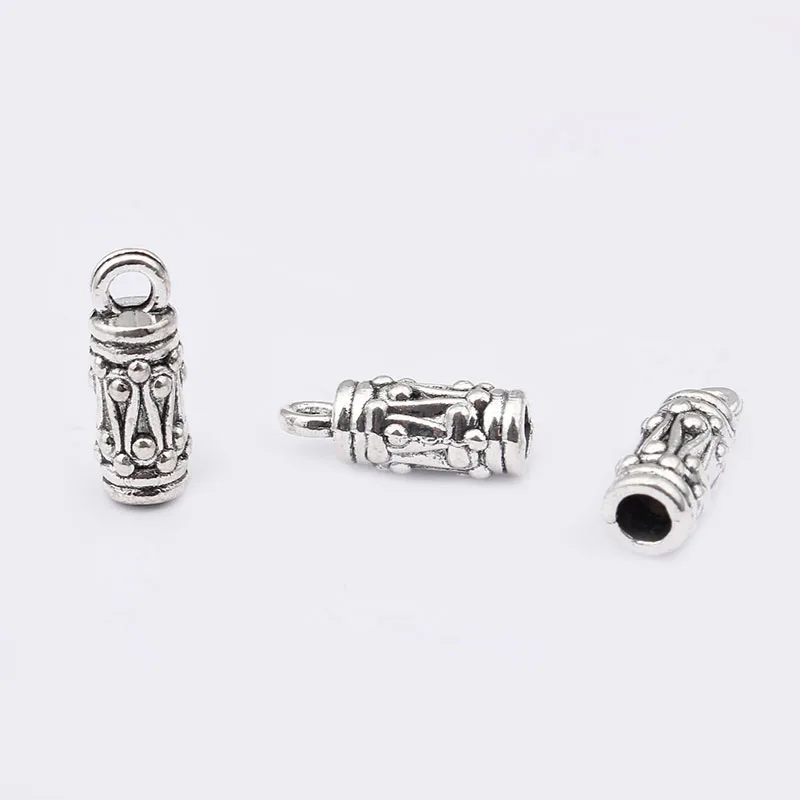 20pcs End Caps Bead Stopper For 2.5mm Round Leather Cord Tassel Jewelry Making Findings 5x13mm | Украшения и аксессуары