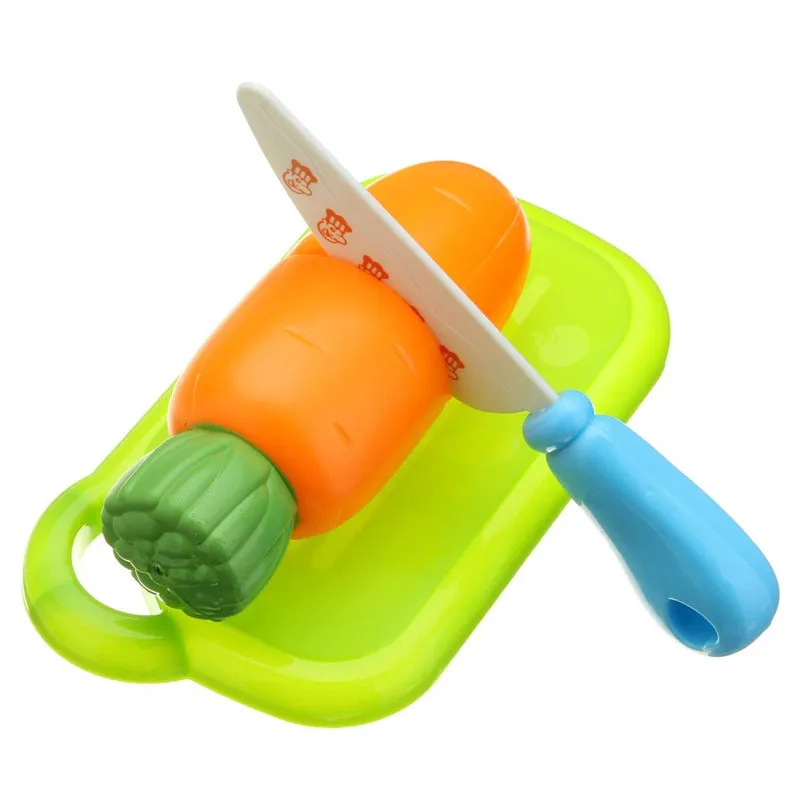 JIMITU пластик овощи Детские классические детские игрушки 6 шт. вырезать весело кухня игрушечные лошадки ролевые развивающие для детей