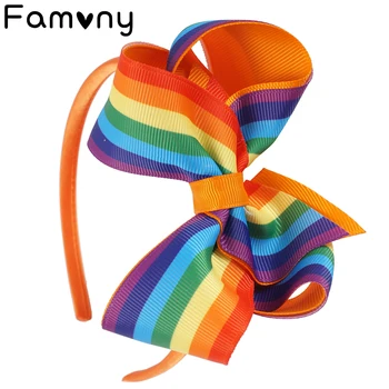 

4Inch High Quality Rainbow Baby Headbands Princess Hair Accessories for Girls Baby Children's Hairbands Boutique Tiara Available