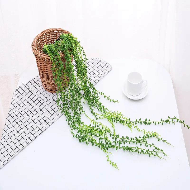 78-90 см зеленый искусственный любовник слезы Висячие суккуленты растения для украшения дома и сада стены лозы ротанга плантаты искусственные