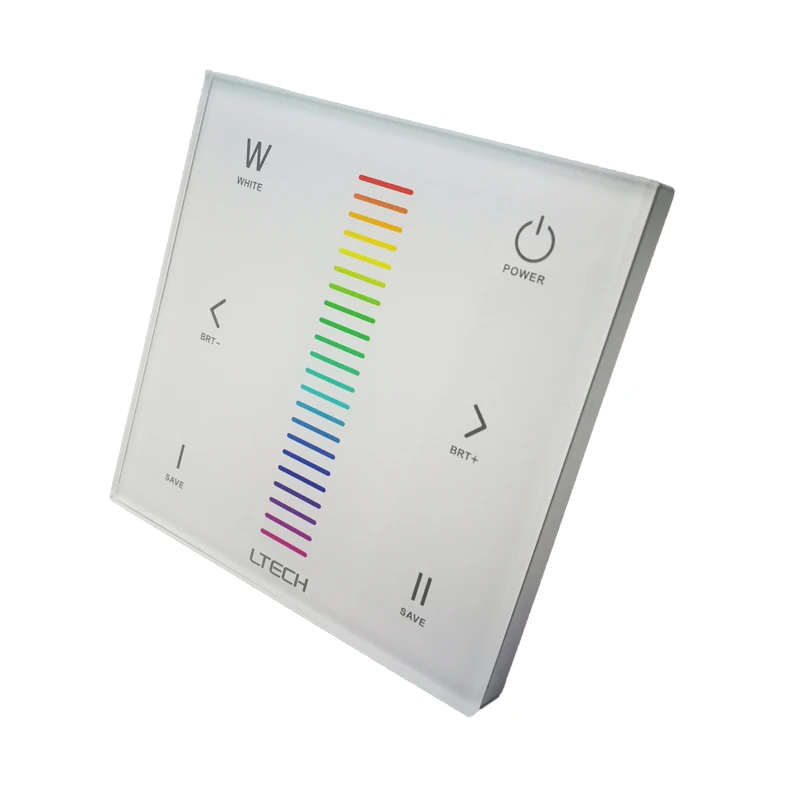 

LTECH LED RGBW Strip Controller E4 Touch Panel DC12~24V 3A*4CH 12A Output 2.4G RF wireless or Direct connecting with RGBW strip