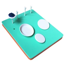 Новое поступление двухсторонний пятидырочный коврик для торта, сладкого блюда прямоугольная губка пена коврик для украшения ногтей Набор DIY инструмент IC678960