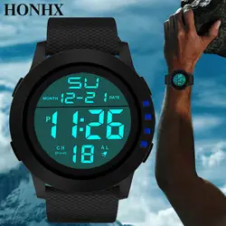 Роскошные мужские цифровые военные светодио дный светодиодные водостойкие наручные часы