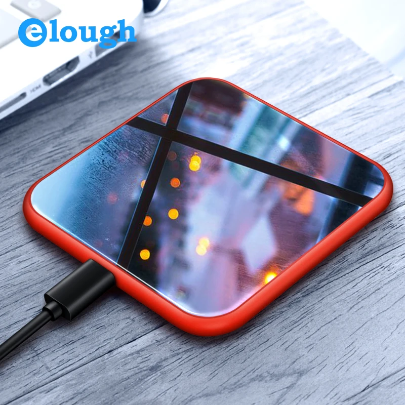 Elough Wireless Charger For iPhone X 8 Plus Fast Charging for Samsung S9 S8 Note 8 Mobile Phone Charger 10W QI Wireless Charger Elough Wireless Charger For iPhone X 8 Plus Fast Charging for Samsung S9 S8 Note 8 Mobile Phone Charger 10W QI Wireless Charger