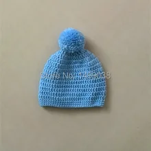 Новорожденный шапка/вязаные мальчик шапочка/помпонами шапочка