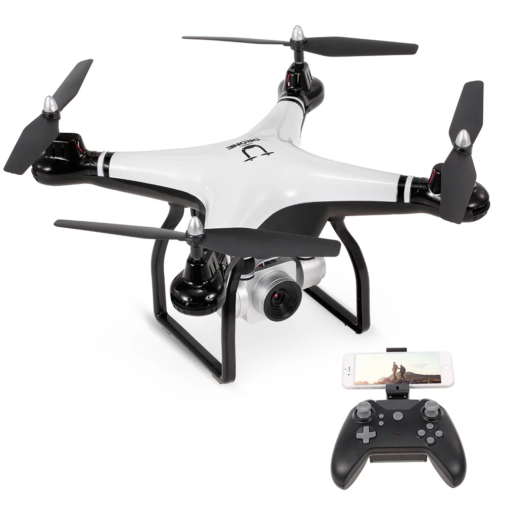 

Utoghter 69608 Adjustable 720P Camera Drone RC Dron Helicopter Wifi FPV 22mins Flying Time APP Voice Control RC Quadcopter