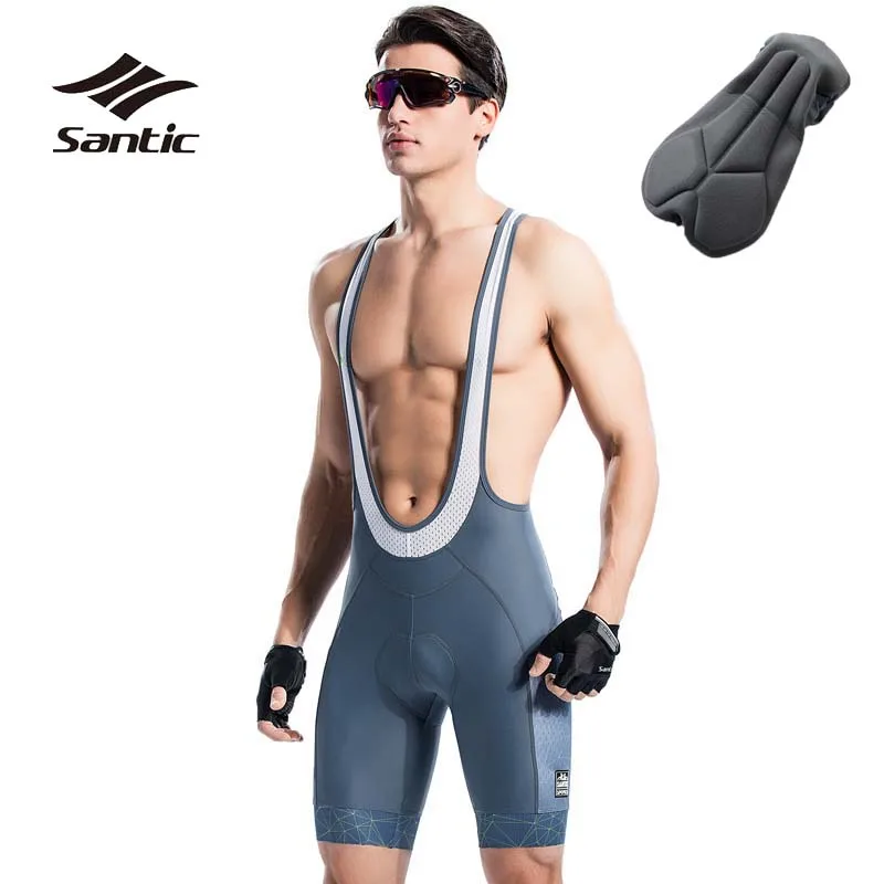 Велосипедные шорты Santic Pro Team Coolmax мужские с подкладкой для гонок дорожный