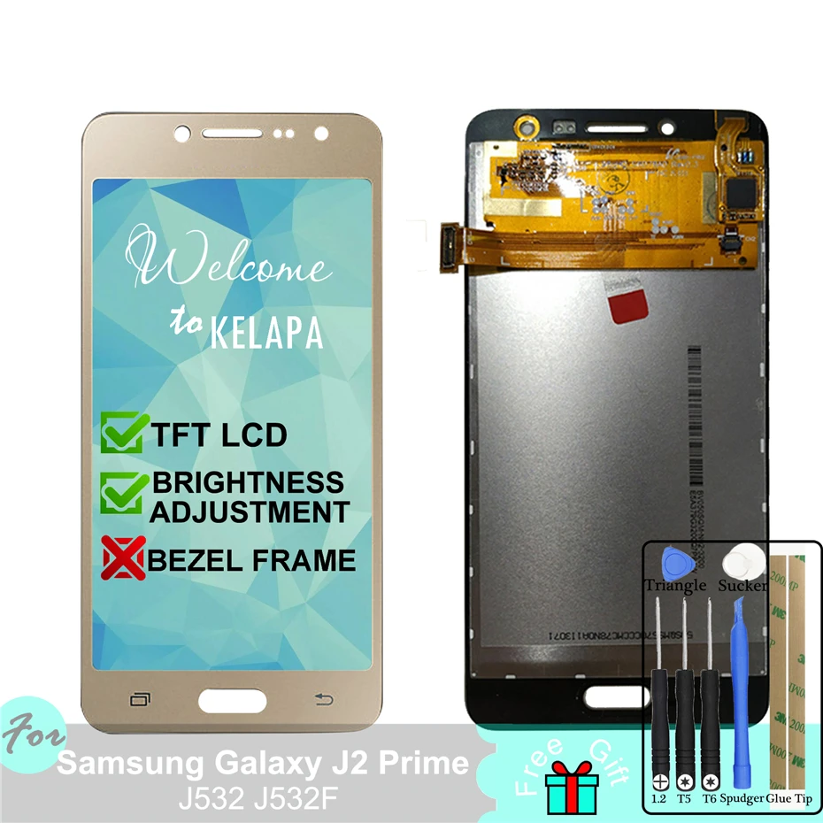 

Adjust Backlight TFT LCD for Samsung Galaxy J2 Prime G532 SM-G532 SM-G532F G532F Touch Screen Digitizer Assembly