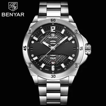 

2019 Hot BENYAR Men's Watches Top Brand Luxury Quartz Watch Men Sport Wristwatch Waterproof Auto Date Clock Relogio Masculino