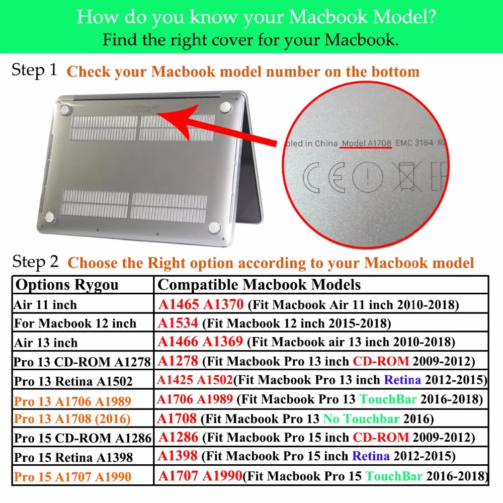 Прозрачный чехол для Macbook Air Pro Retina 11 12 13 15 ноутбука клавиатуры протектор экрана и