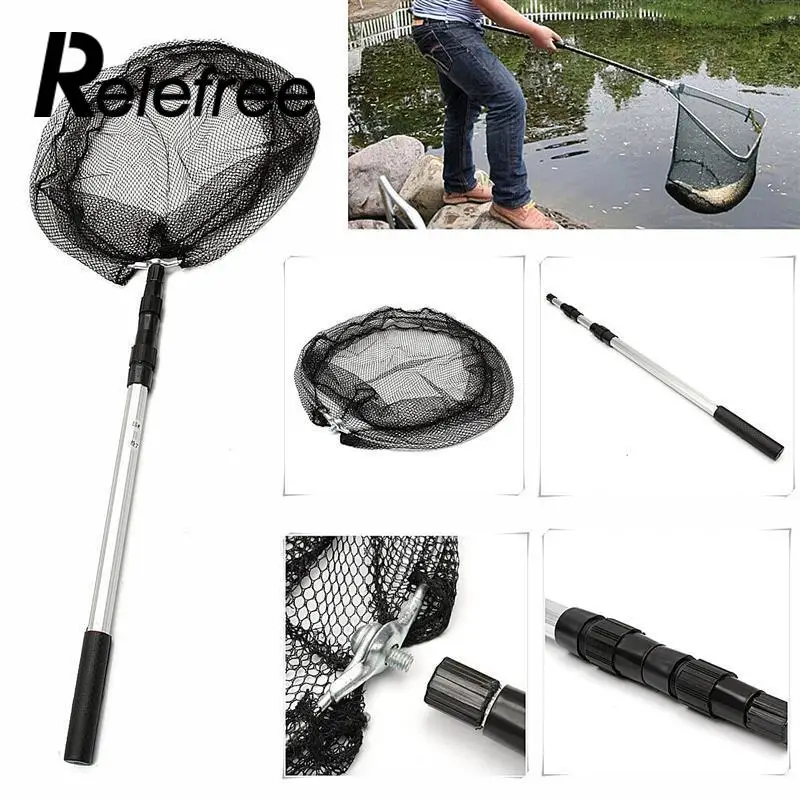 Relefree Telescopic Extending Aluminum Pole Handle Fish Fishing Landing