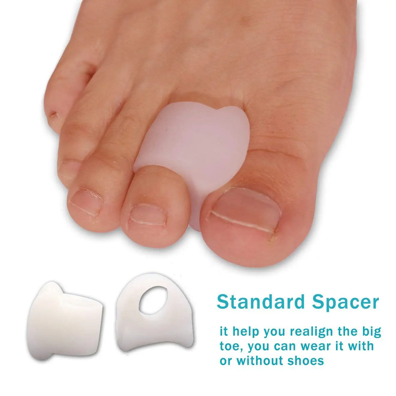 

Corrector and Bunion Relief Protector Sleeves Kit - Treat Pain in Hallux Valgus,Big Toe Joint,Hammer Toe,Toe Separators Spacer