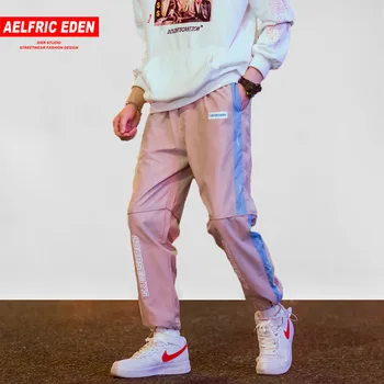 

Aelfric Eden Hip Hop Harem Harajuku Joggers Pants Mens 2018Trousers Mens Elastic Waist Casual Pants High Strreet Sweatpants UR75