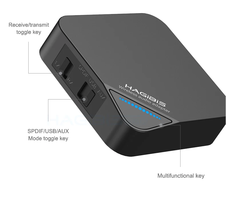 Bluetooth 5.0 Receiver Transmitter 2 1 Wireless Aptx Hd Audio 3.5mm