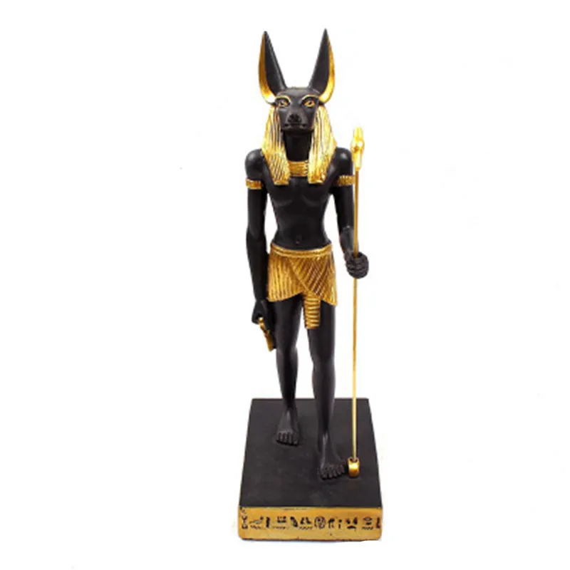

Egyptian Death Anubis Canis Spp Dog God Decoration Creative Guardian Angel Resin Statue Craftwork Living Room Ornaments X1796