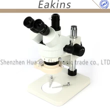 Simul-Focal непрерывный зум 3.5X-90X Тринокулярный Стерео микроскоп+ окуляр WF10X/20+ Адаптер C+ 56 светодиодный светильник для ремонта лабораторных печатных плат