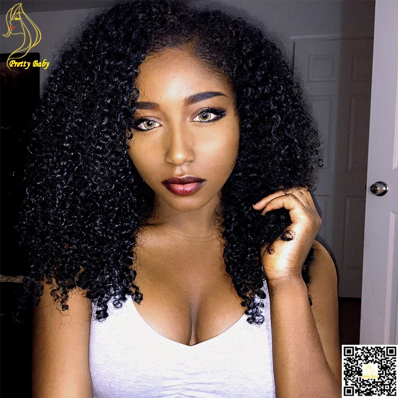 Virgin Mongolian Afro Kinky Curly Wigs Lace Front Human Hair Wigs Left Side U Part Human Hair Wigs for Black Women Upart Wig
