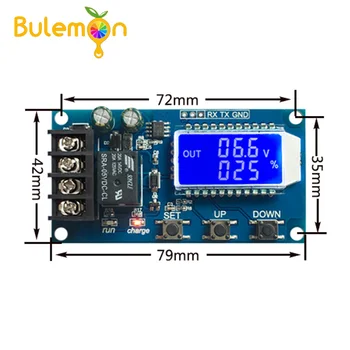 

10A 6-60V Battery Charger Control Module Overcharge Protection Control Switch Integrated Circuits