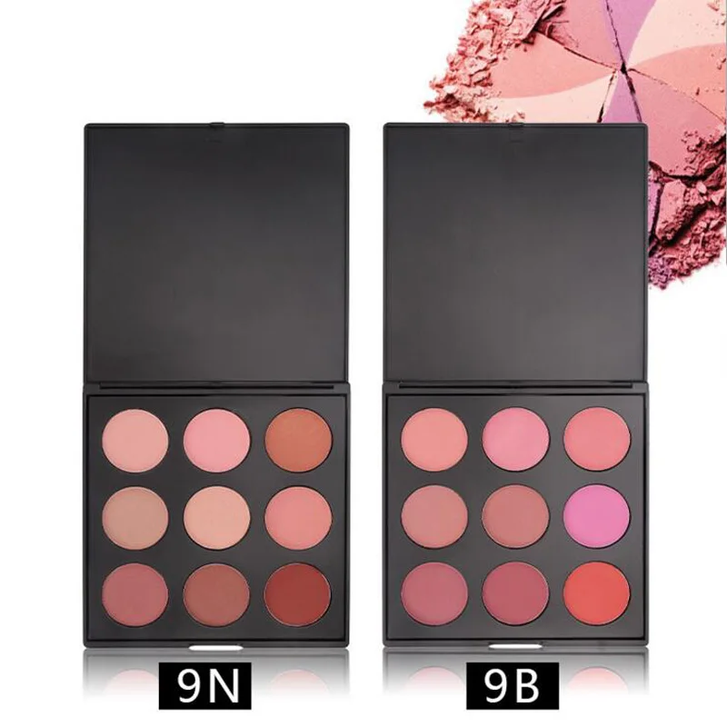 

9 Color Blush Palette Make up Pallete Face Blusher Contour Powder Palette Cosmetic Facial Foundation