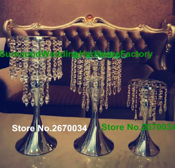 Smallest Size Tall Sliver Crystal Acrylic Cylinder Cheap Wedding