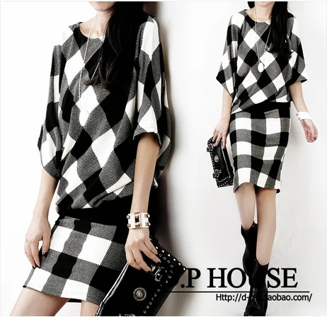 2015 Limited Hitz England Grid Sleeve Dress Slim P...