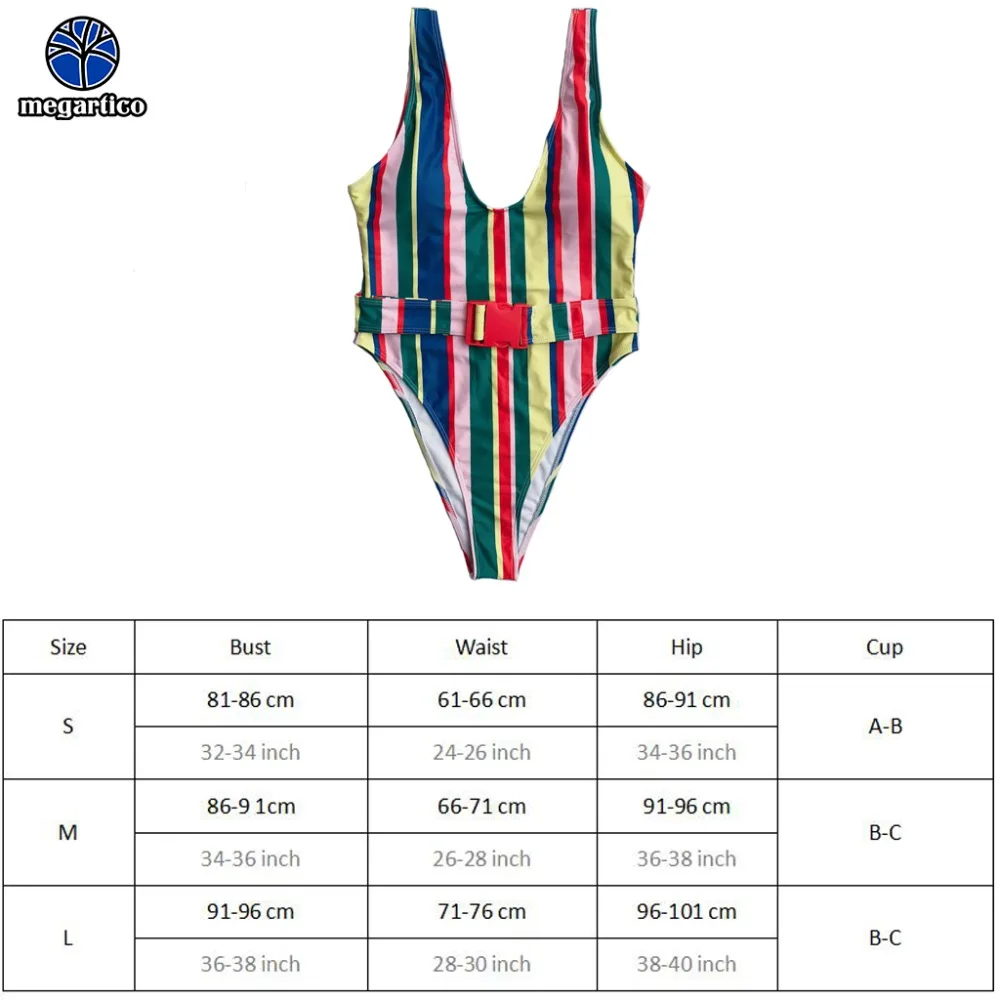 Женский слитный купальный костюм megartic известного бренда maillot de bain femme 2018 с высокой