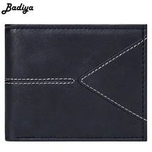 Mens Short Bifold Wallets Slim Credit Card Holder Slot Male Casual Billfold with Coin Purse Pu Leather Solid Vintage Money Bag comics halo for man wallets games purses leather money and photo slot credit card holder 3d wallets bifold short boys wallets