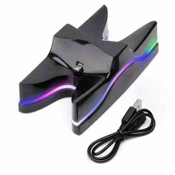

Dual Gamepad Controllers Ports Charger LED Station Charging Dock Stand for Sony PlayStation 4 PS4 Controller Charger