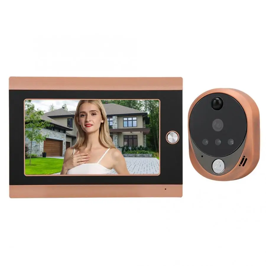 

WIFI Wireless Door Viewer Doorbell 7 Inch LCD Screen 720P HD PIR Camera 16 Chime Smart Door Bell