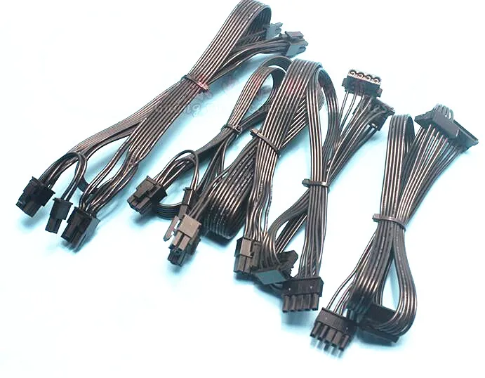 

5pin SATA / 5pin IDE / 6pin dual 6+2pin / 6pin 6+2pin modular Power supply cable for Corsair HX520W/HX620W/HX650W