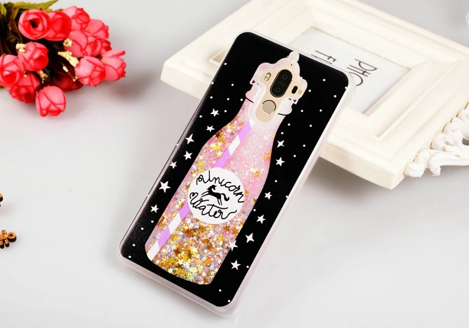 Icoque Luxury Case for Huawei Mate 9 Case Silicon Cute Armor 3D Soft TPU Original Phone Cover Capa for Huawei Mate9 Case Glitter (1)
